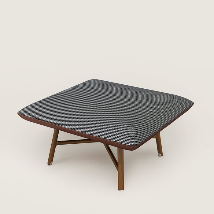 Les Necessaires d'Hermès "carre d'assise" low stool, high model
