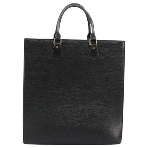 Plat leather handbag