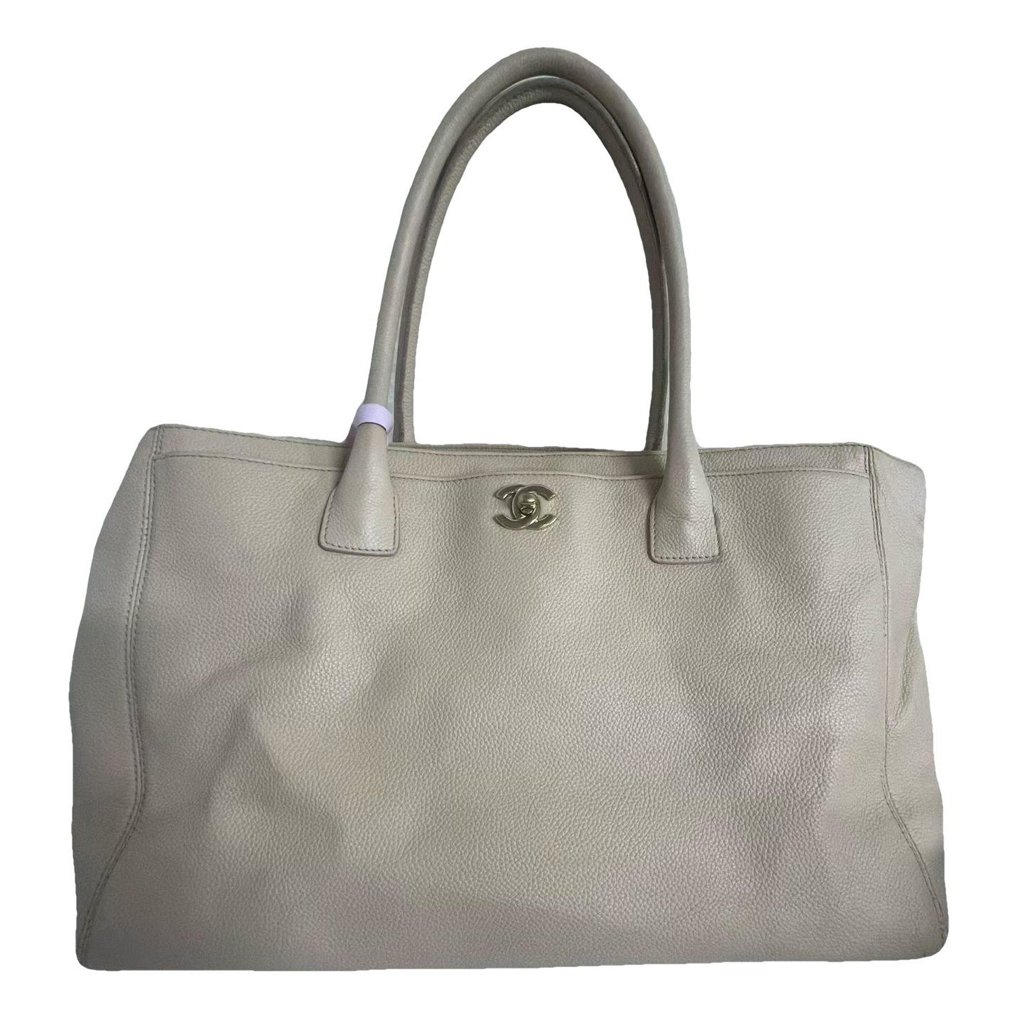 Executive leather tote