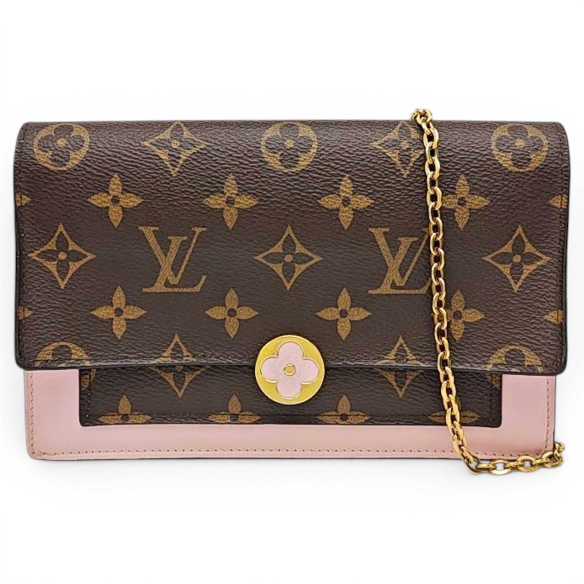 Chaîne Flore leather handbag