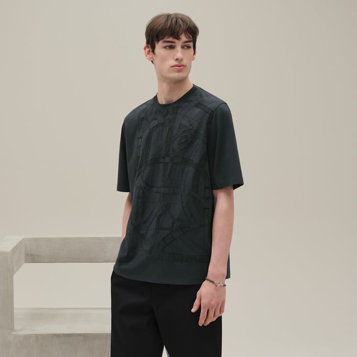 Ardoise "Cavalcadour Griffonne" Embroidered T-shirt