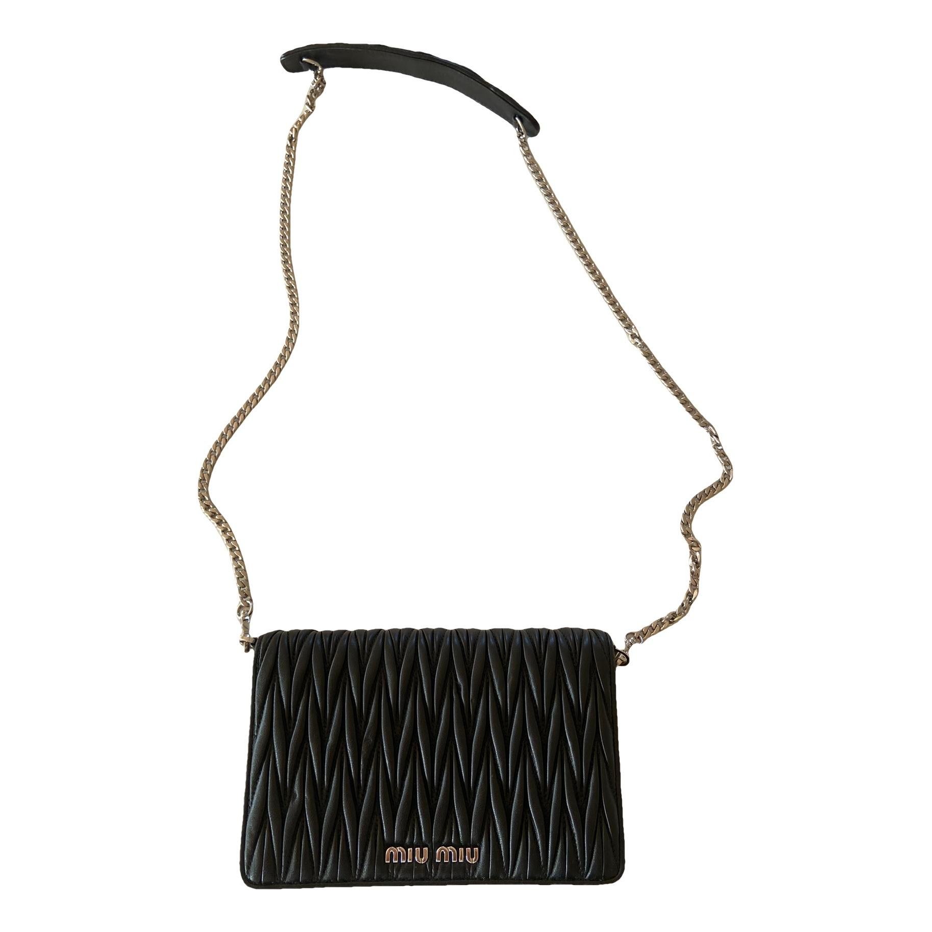 Leather clutch bag