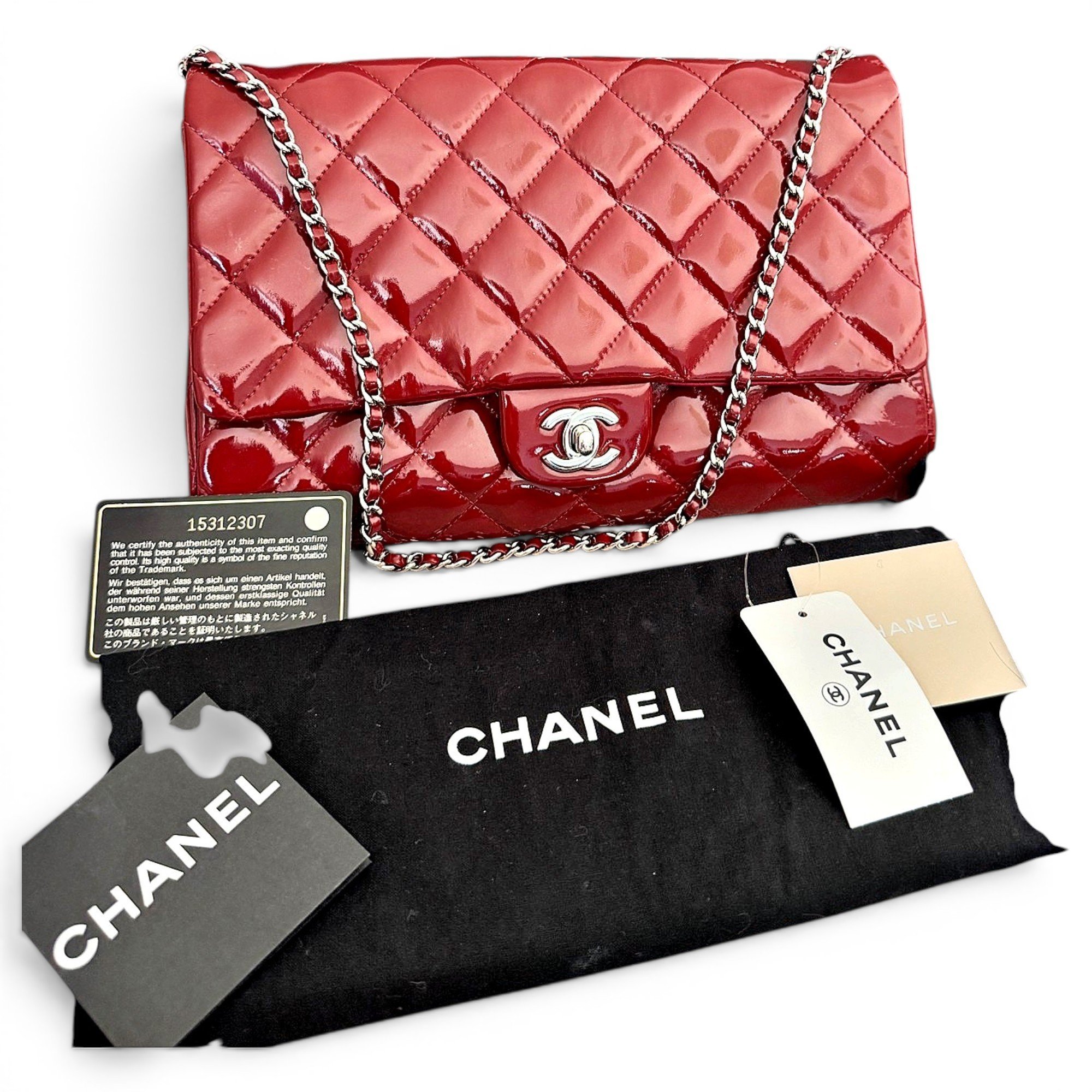 Timeless/Classique patent leather handbag