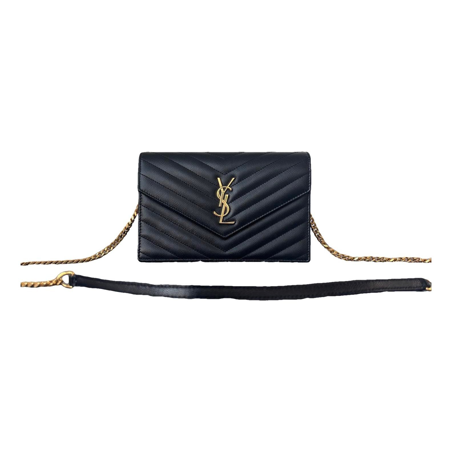 Portefeuille enveloppe leather handbag