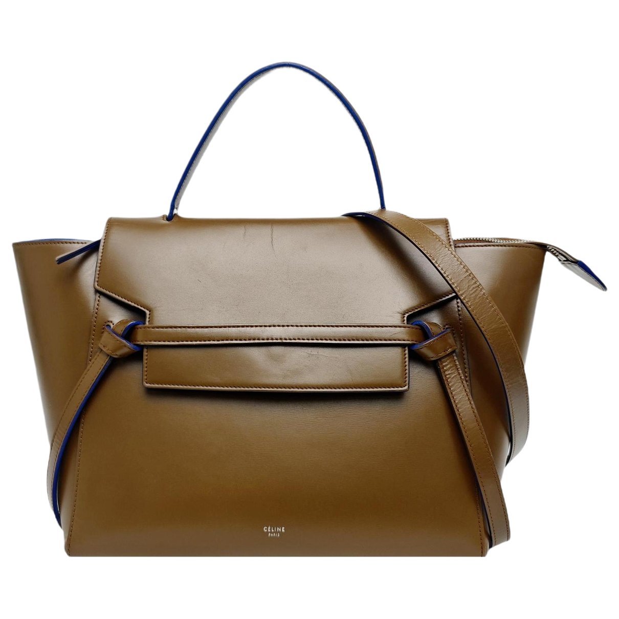 Belt leather handbag