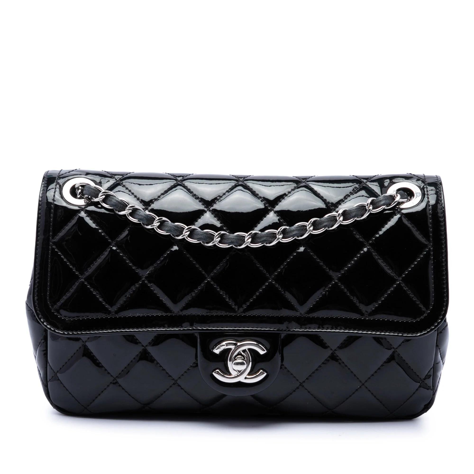 Patent leather handbag