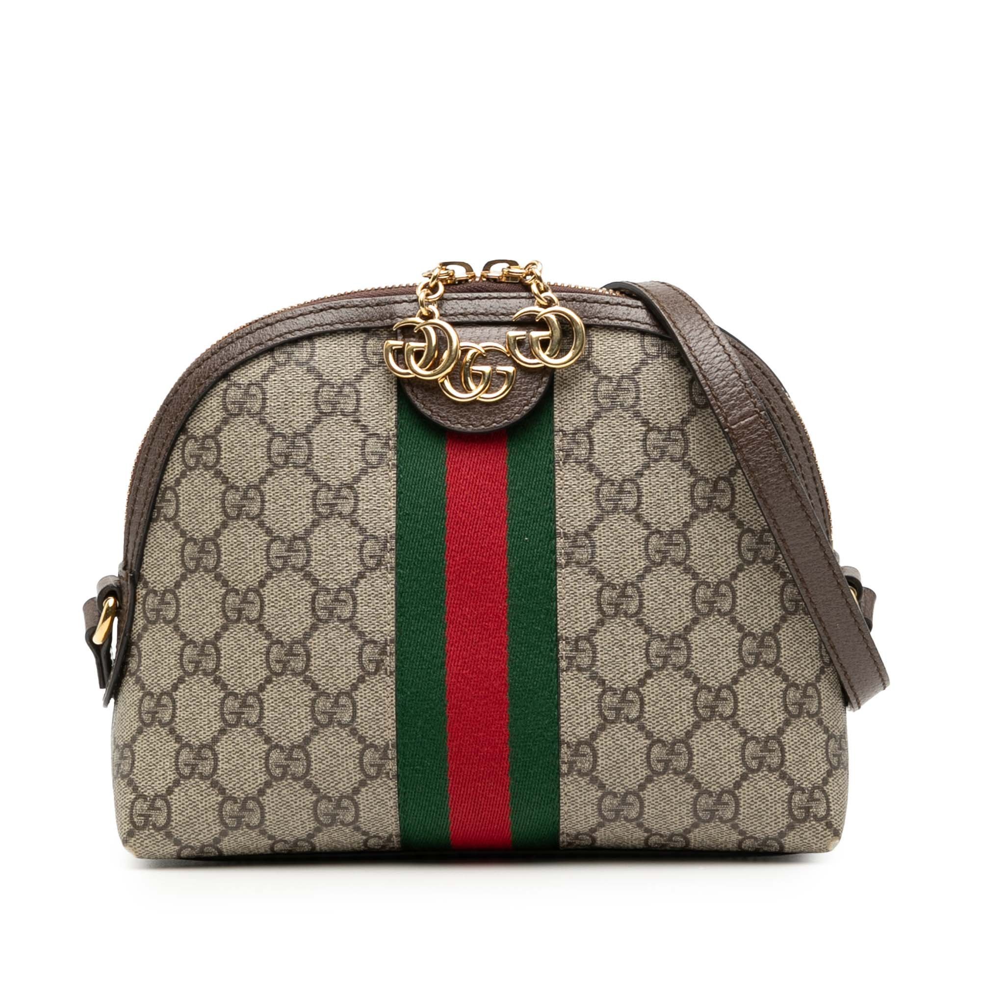 Dôme leather crossbody bag