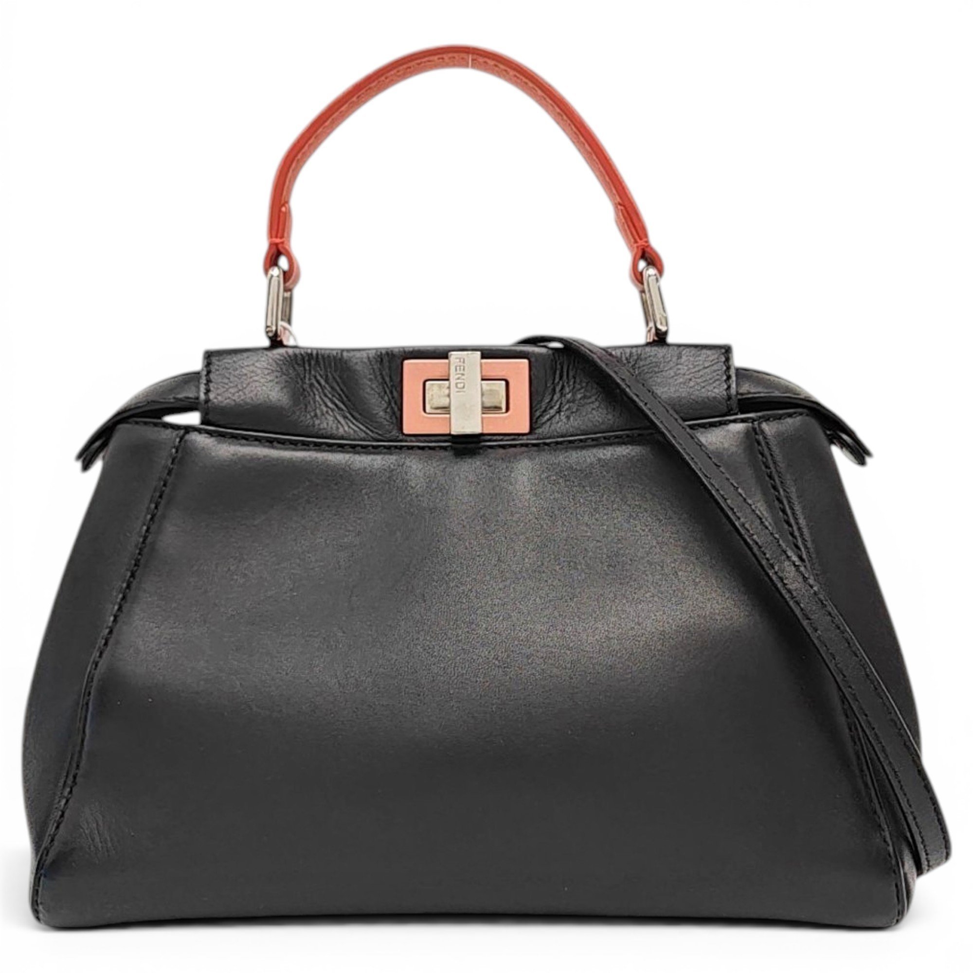 Peekaboo leather handbag