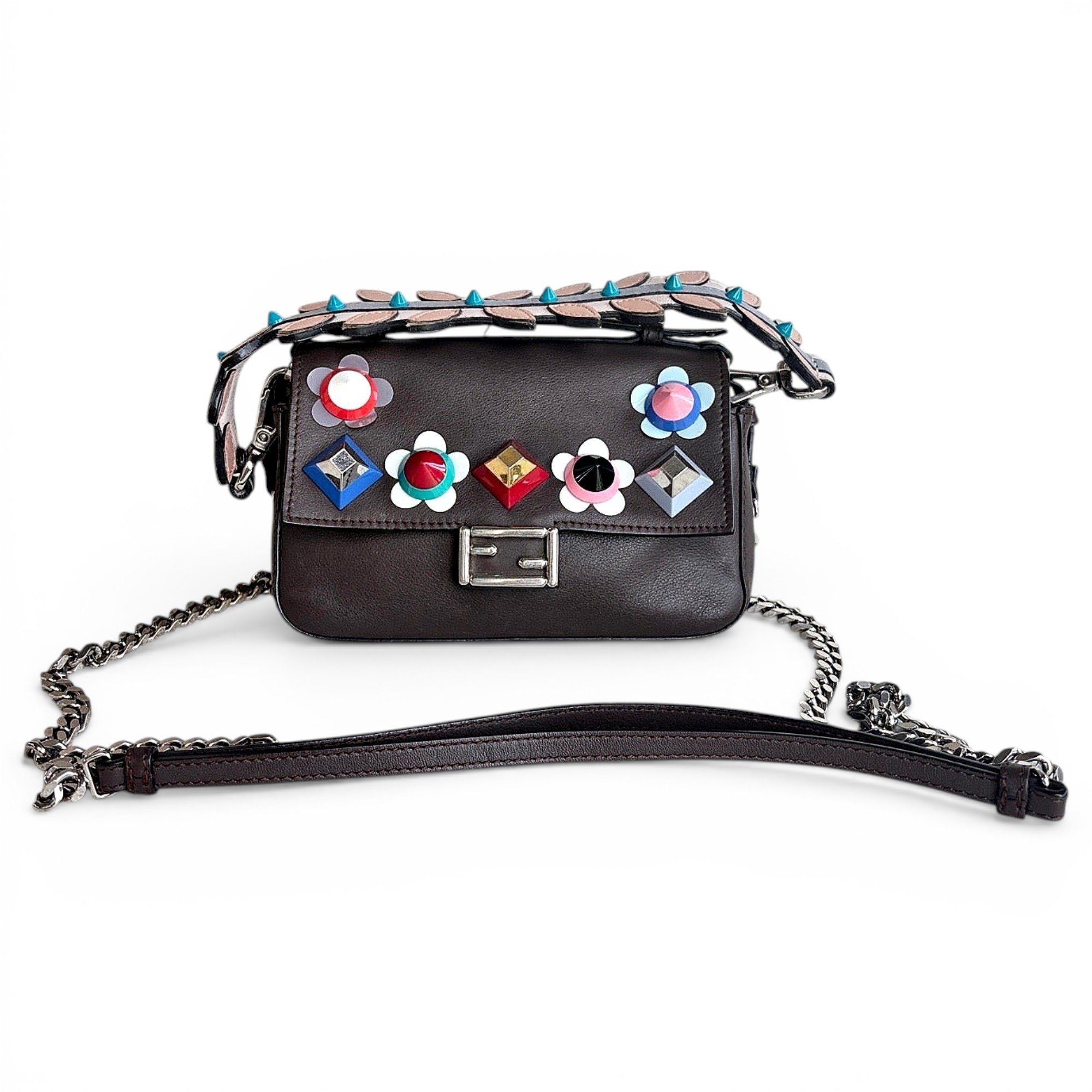 Baguette leather mini bag