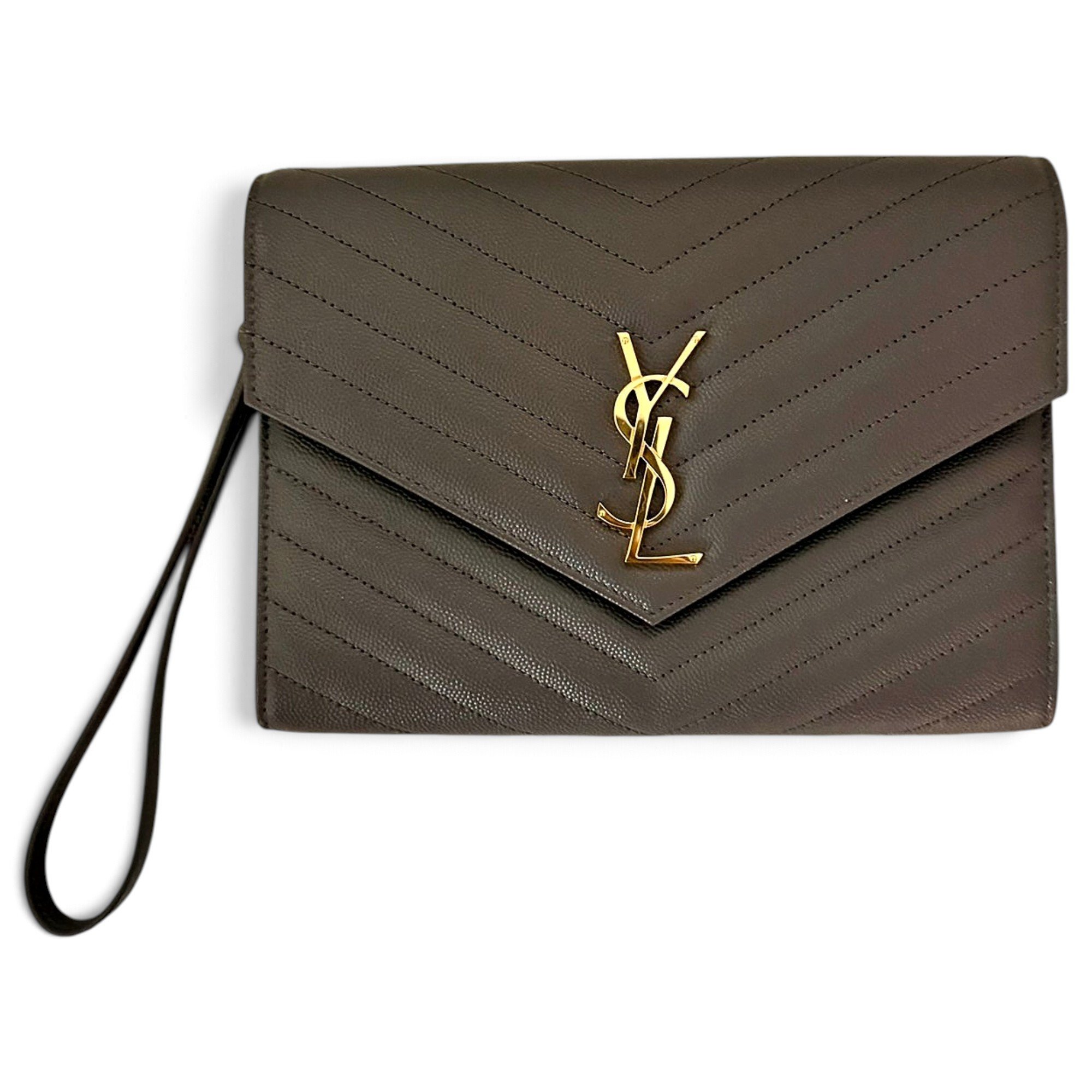 Cassandre leather clutch bag