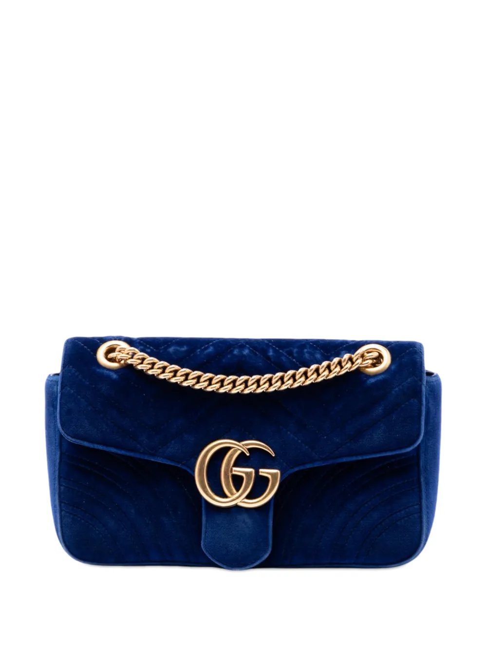 2016-2026 Medium GG Marmont Matelasse Velvet shoulder bag