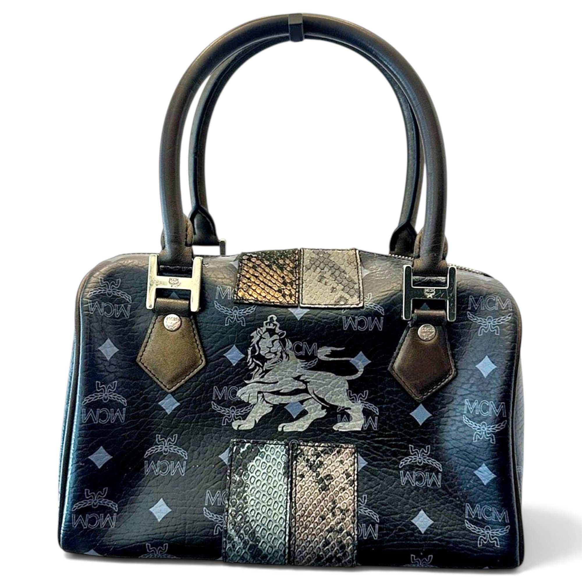 Boston leather satchel