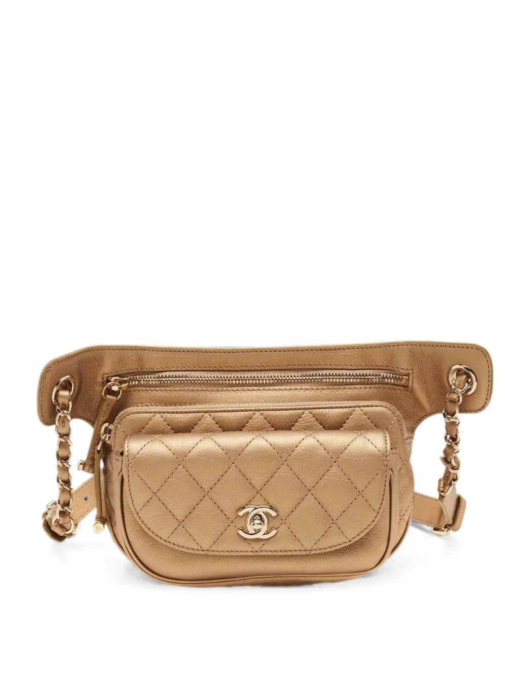 2019-2020 turn-lock quilted belt bag
