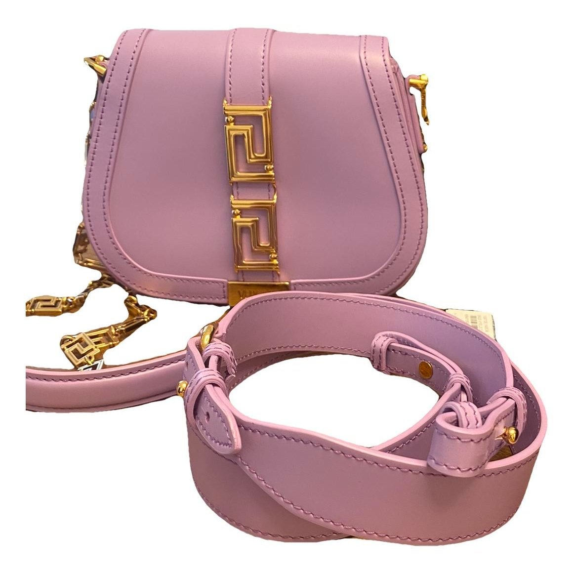 Versace Greca Goddess leather handbag