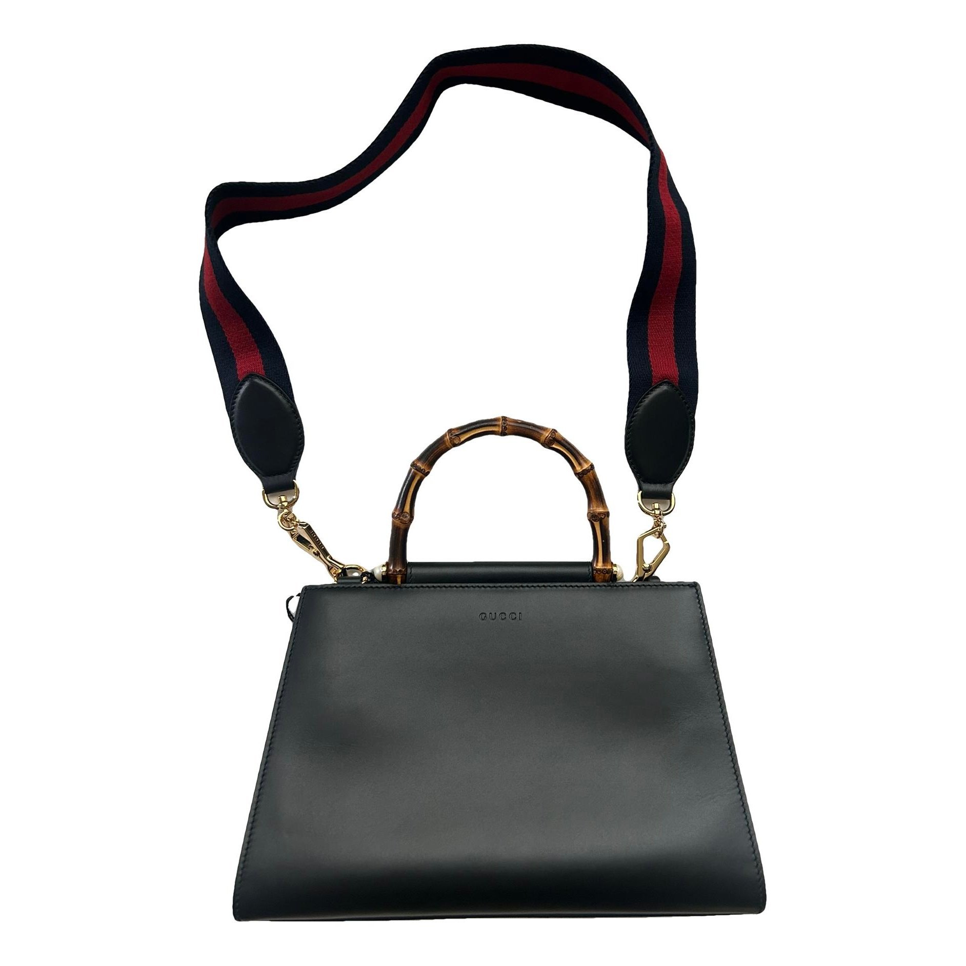 Bamboo leather handbag
