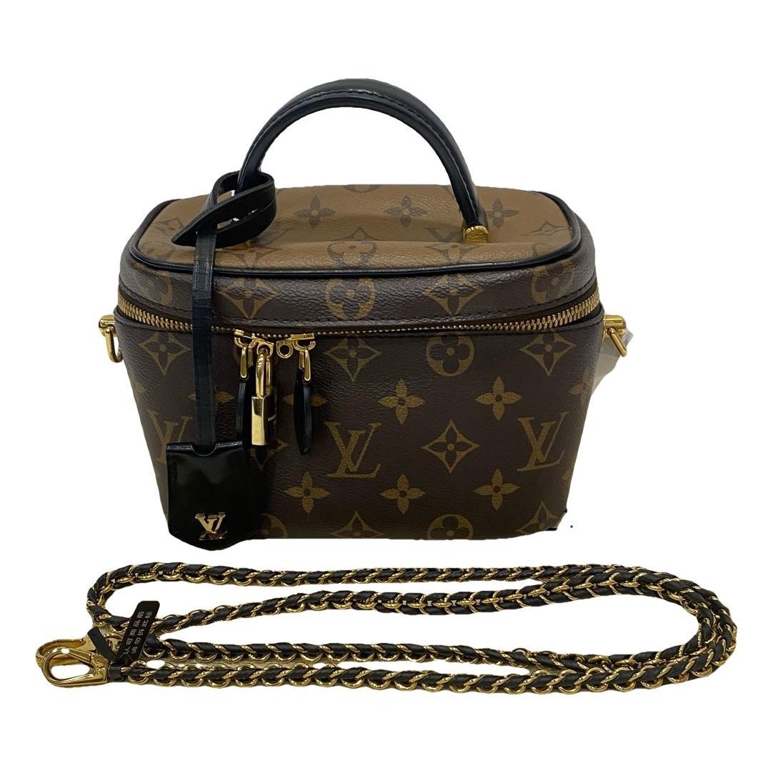 Vanity leather handbag