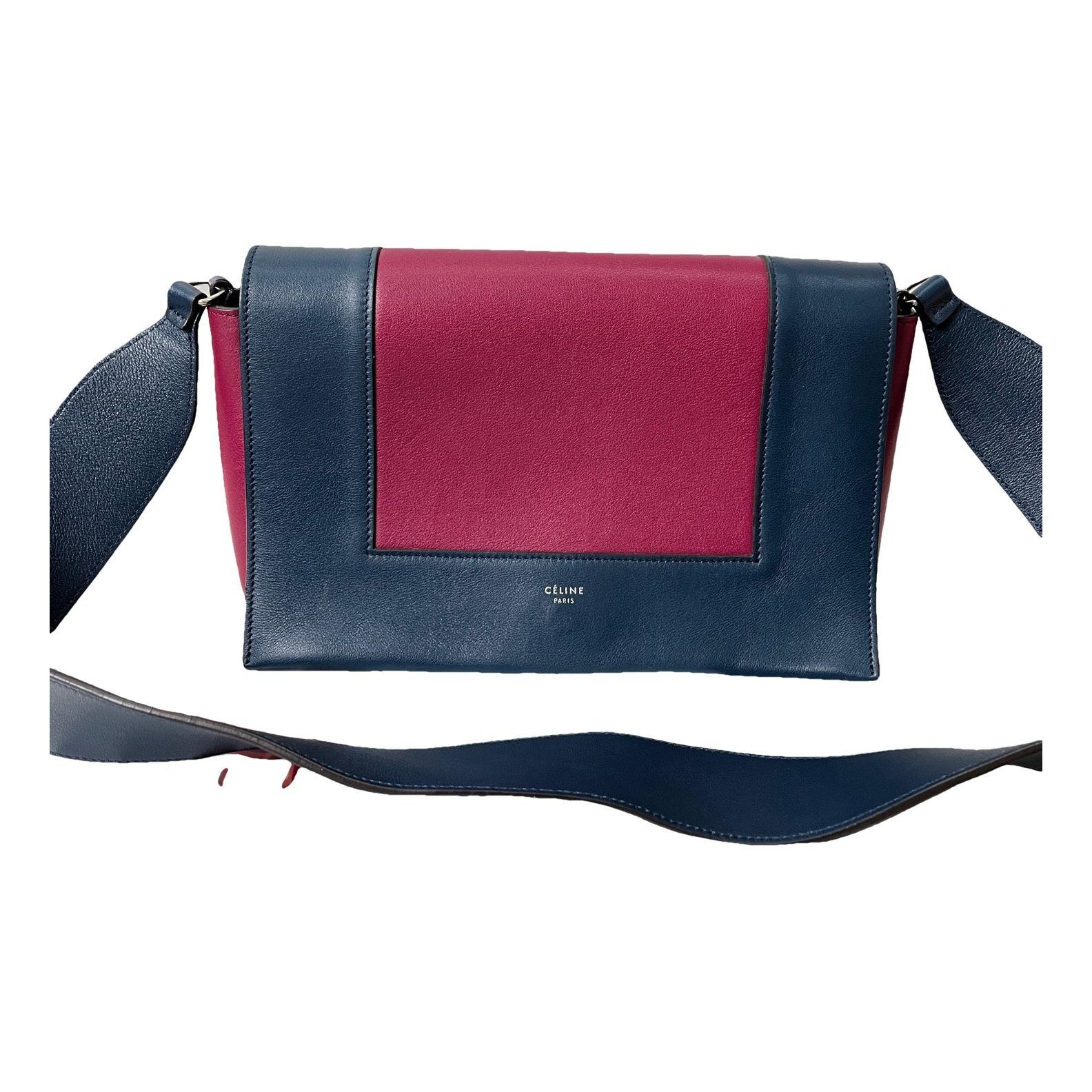 Frame leather crossbody bag