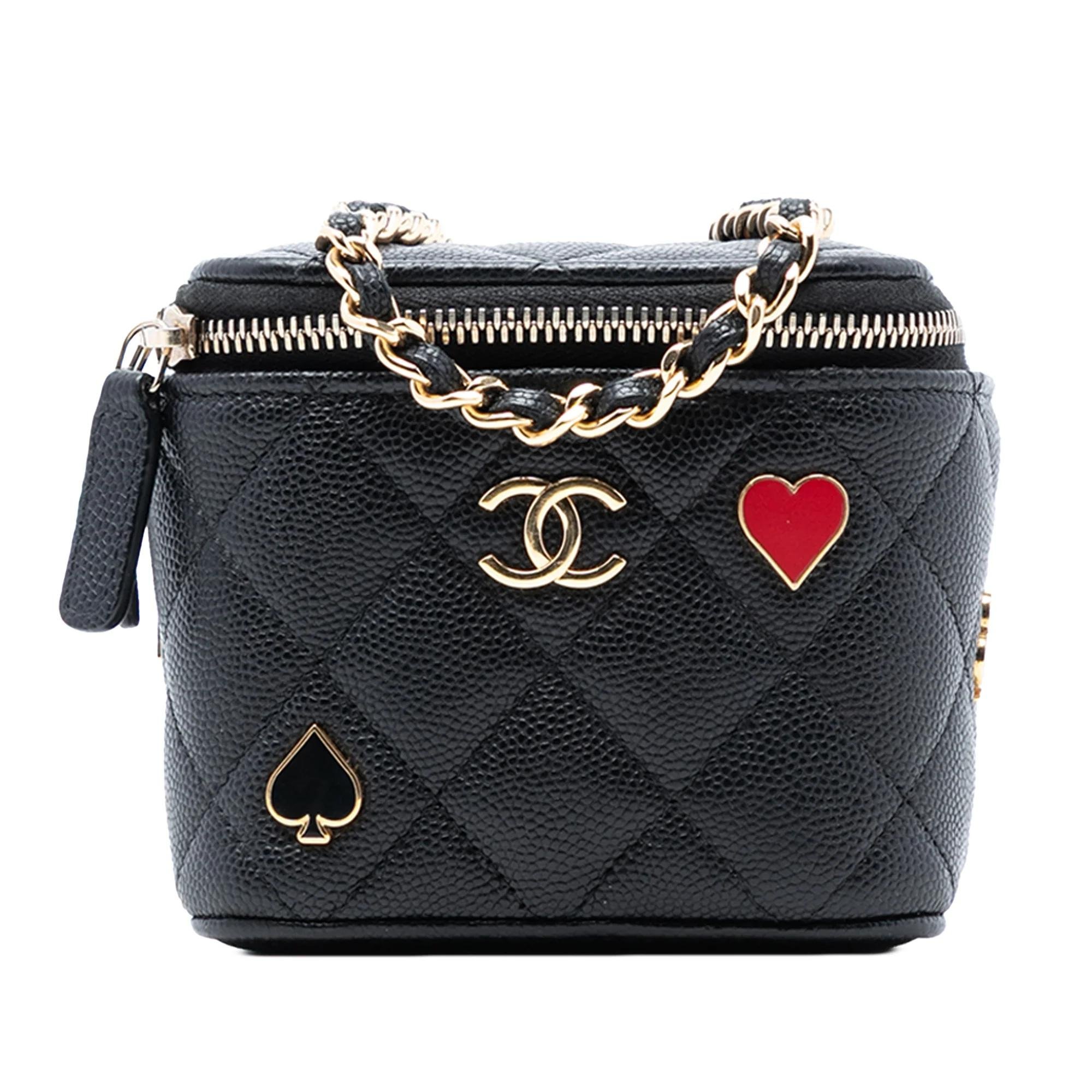 Vanity leather handbag