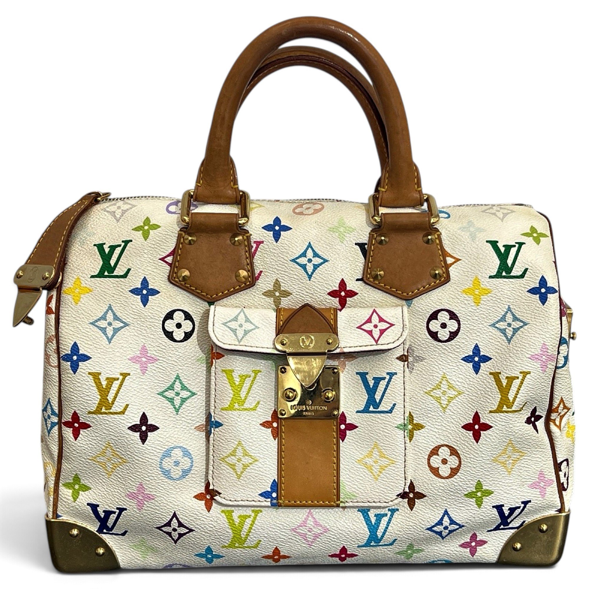 Speedy leather handbag