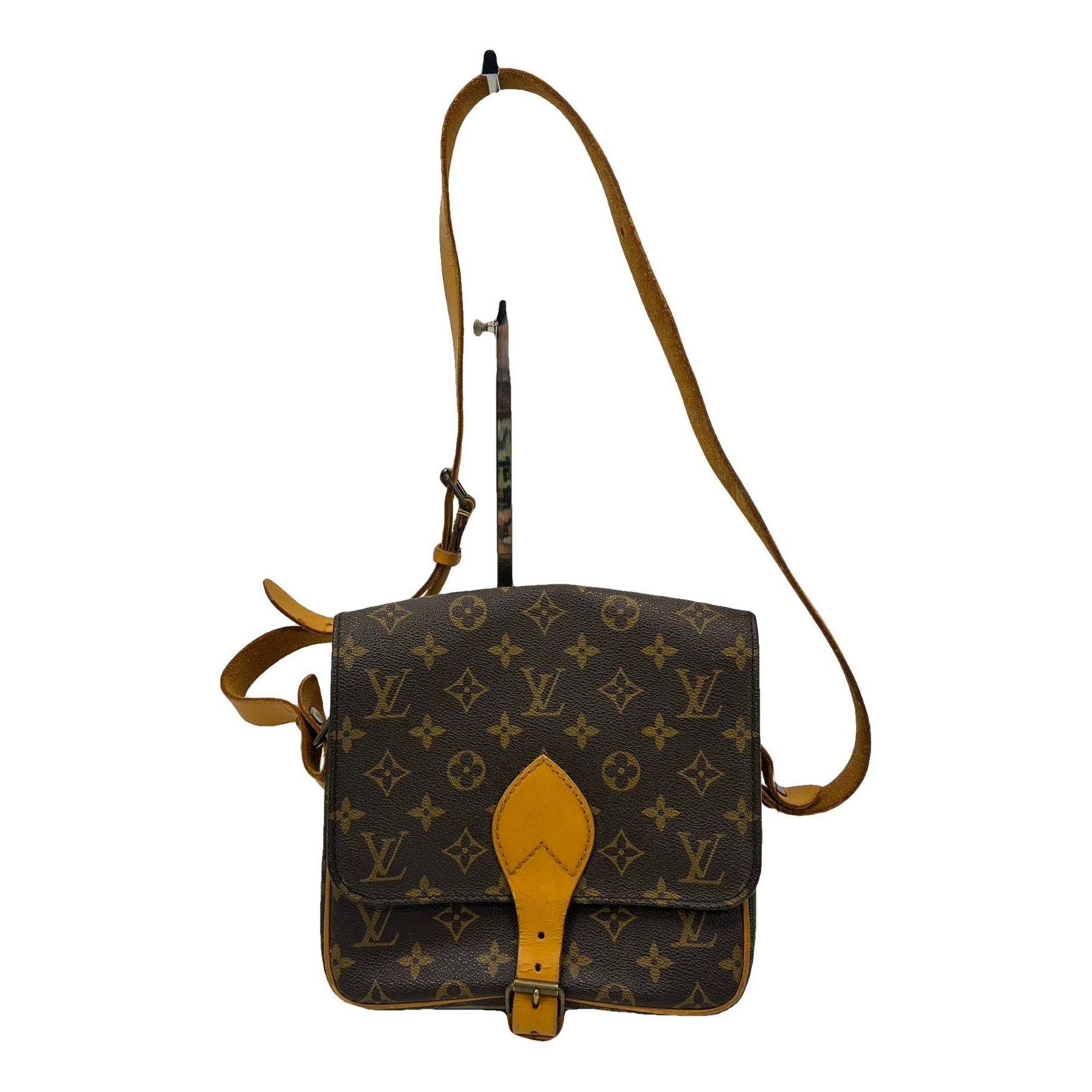 Leather clutch bag