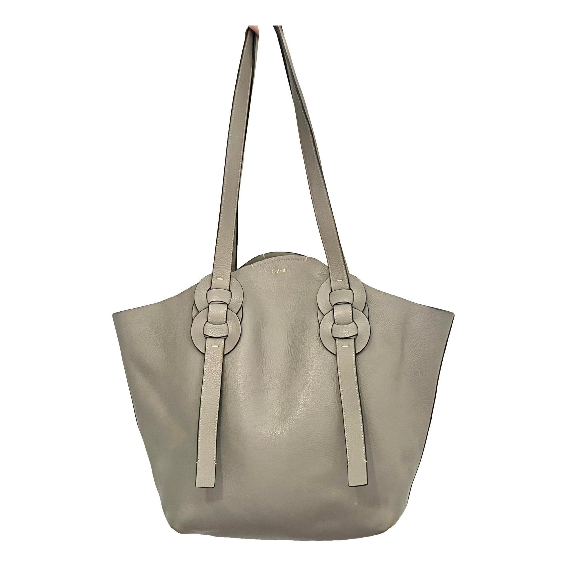 Leather tote