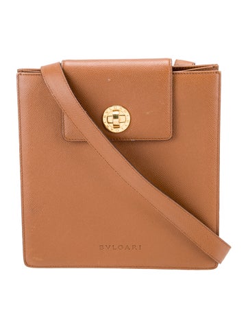 Bvlgari Leather Shoulder Bag Vintage