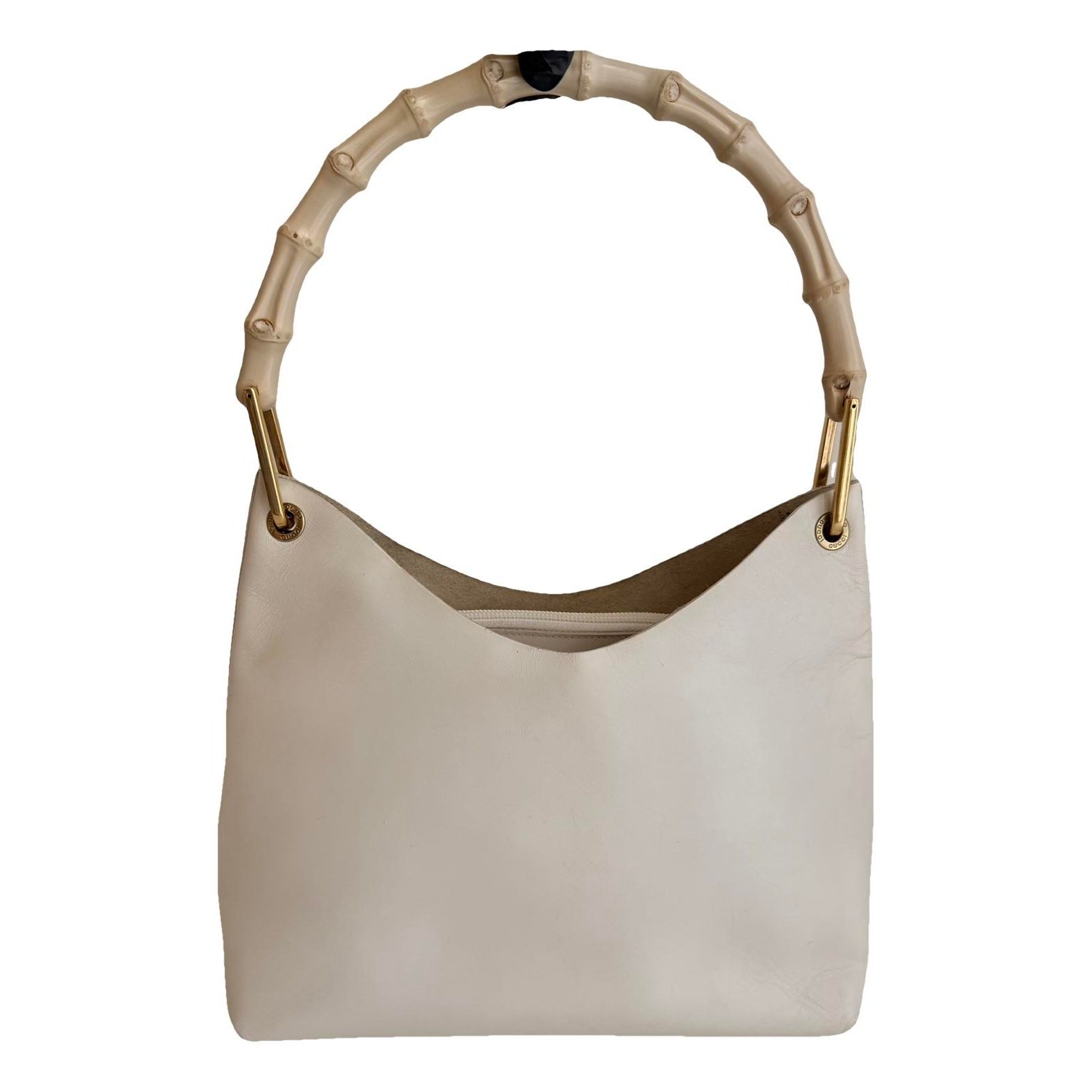 Bamboo Top Handle leather handbag