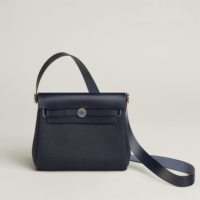 Indigo Bolso Herbag Zip 20 Retourné Laqué