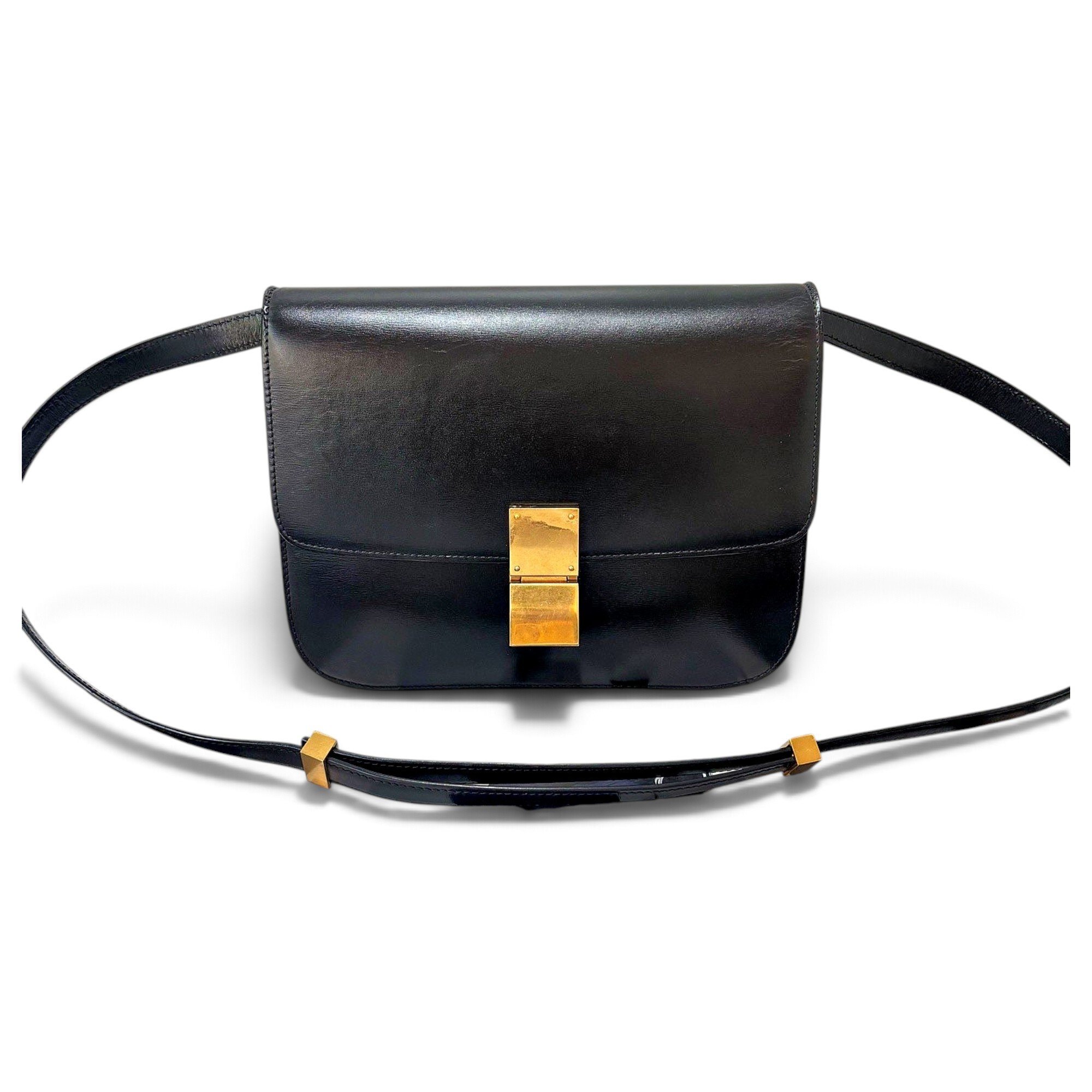 Classic leather crossbody bag