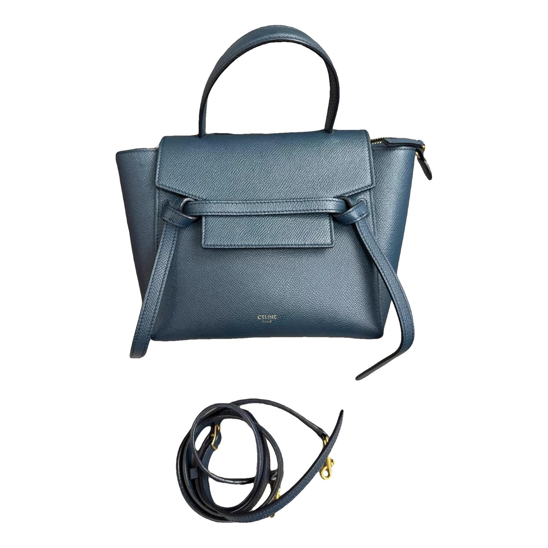 Belt leather handbag