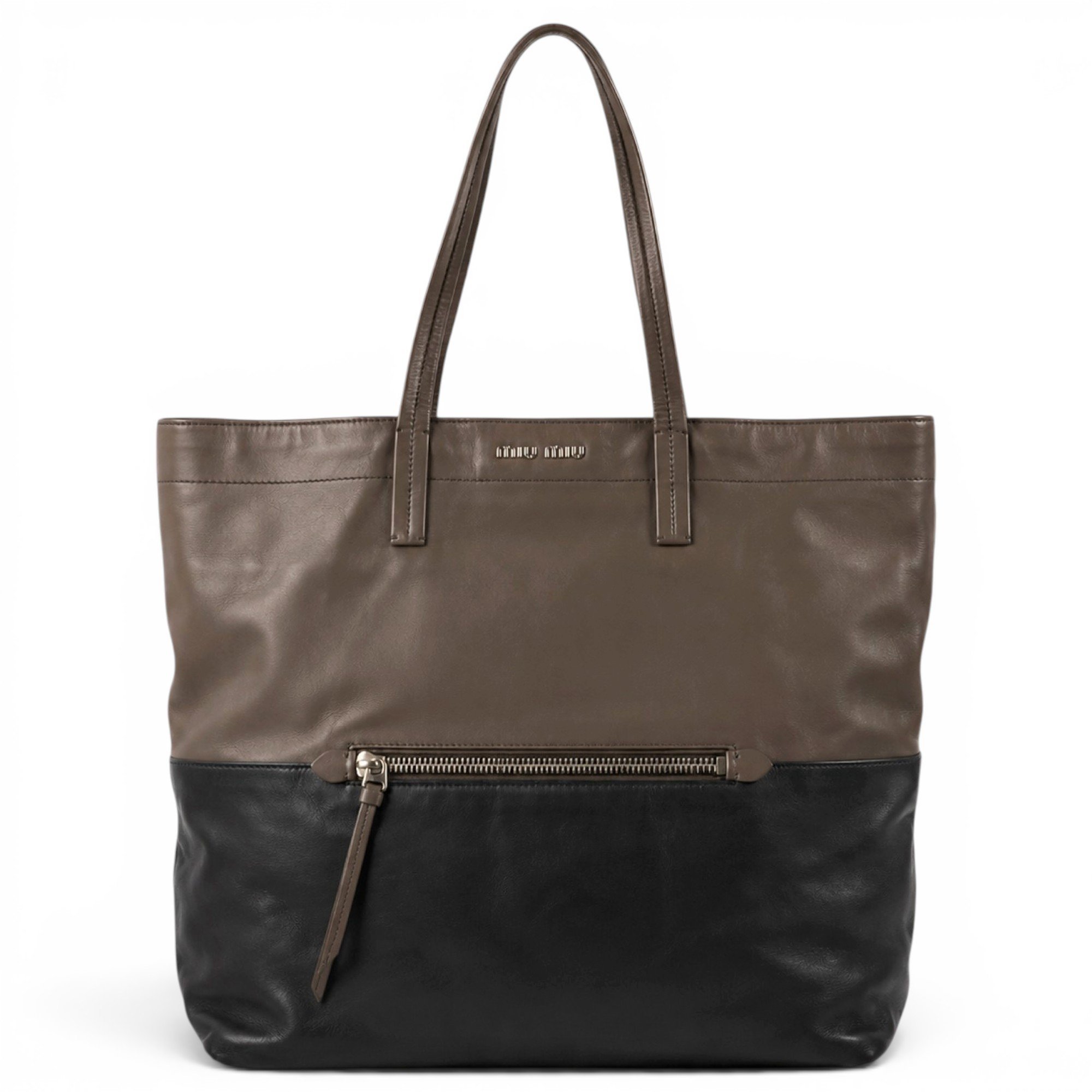 Leather tote
