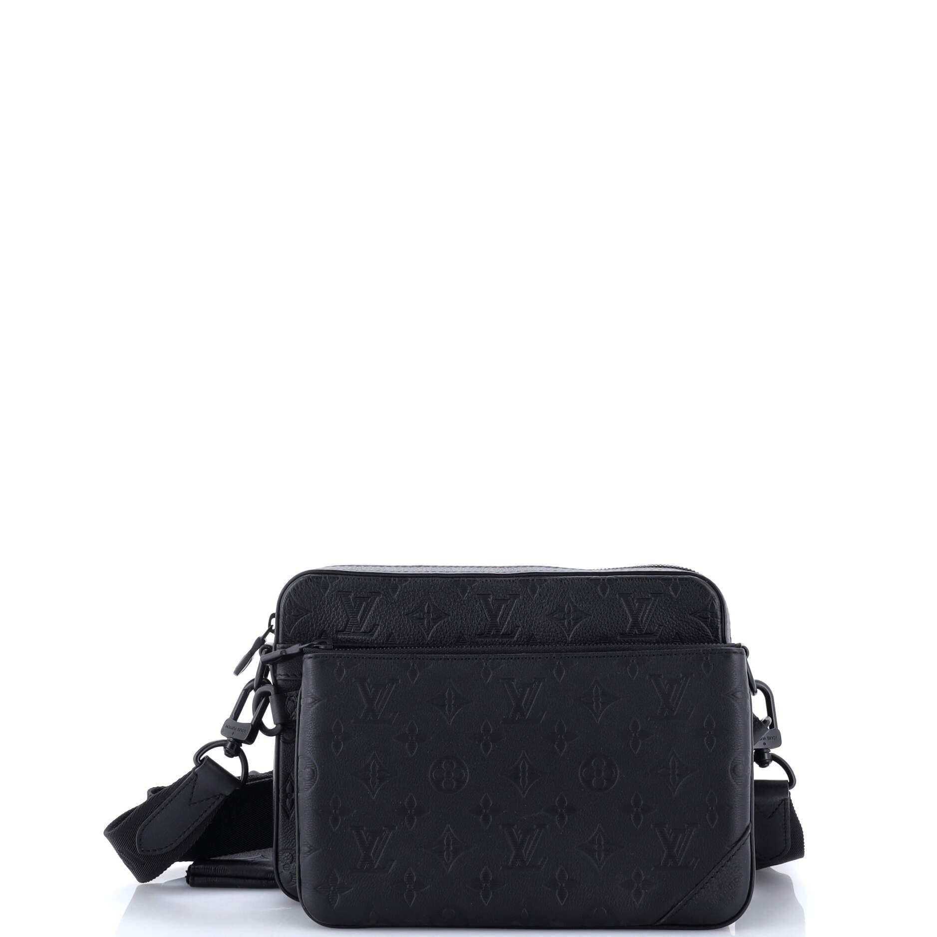 Louis Vuitton Trio Messenger Bag Monogram Shadow Leather