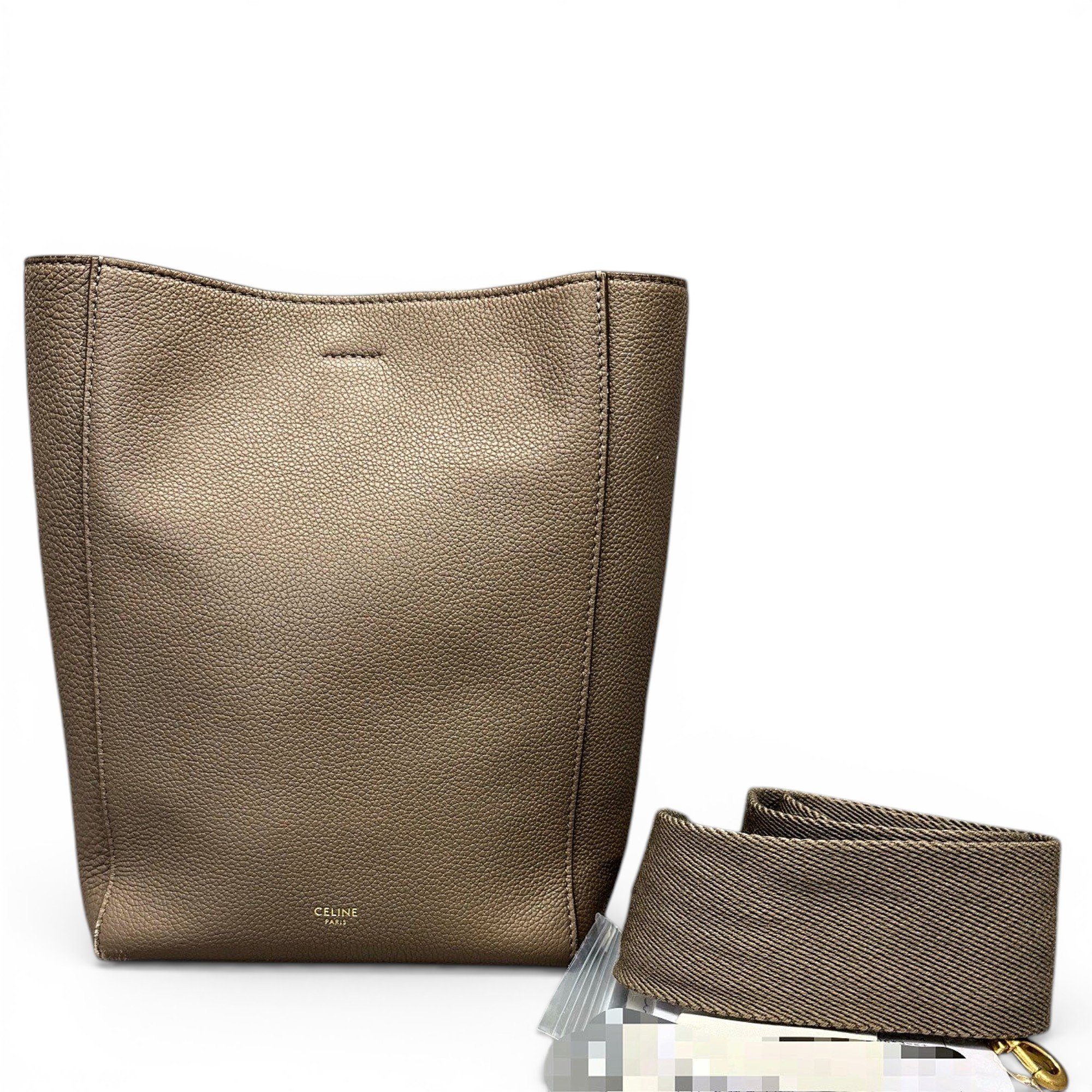 Seau Sangle leather handbag