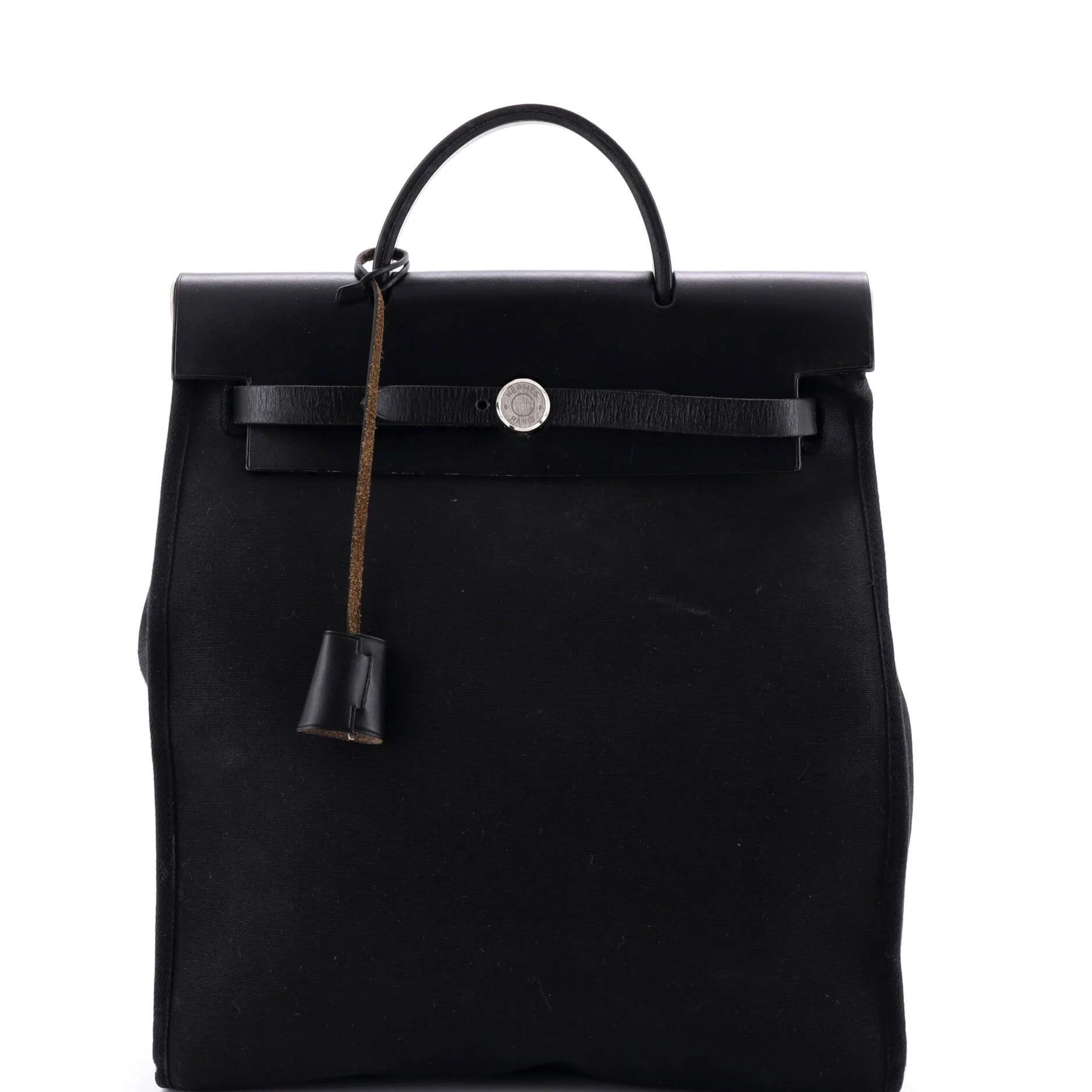 Hermes Herbag Handbag Noir 2003