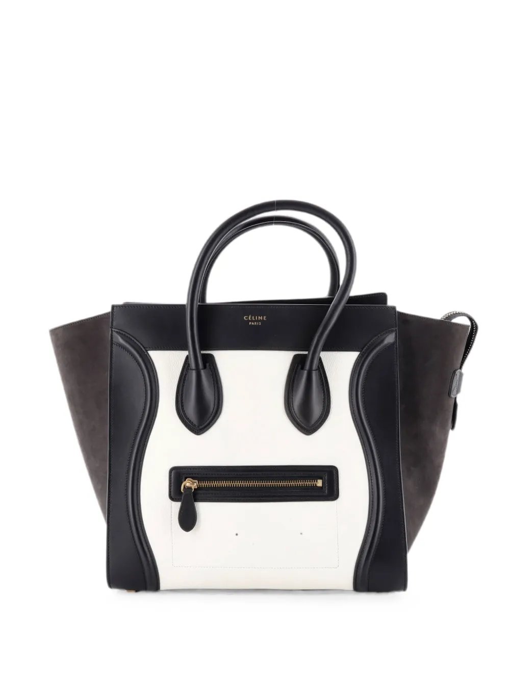 Celine Bicolor Luggage Bag Leather Mini satchel
