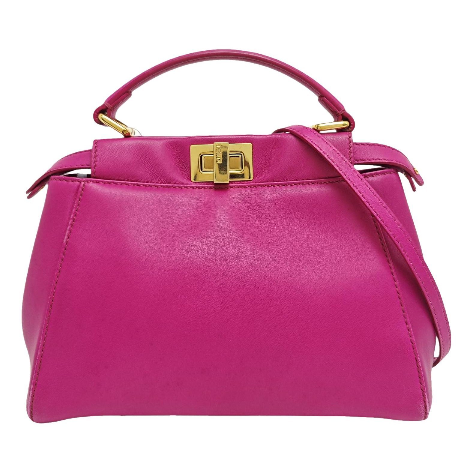 Peekaboo leather handbag