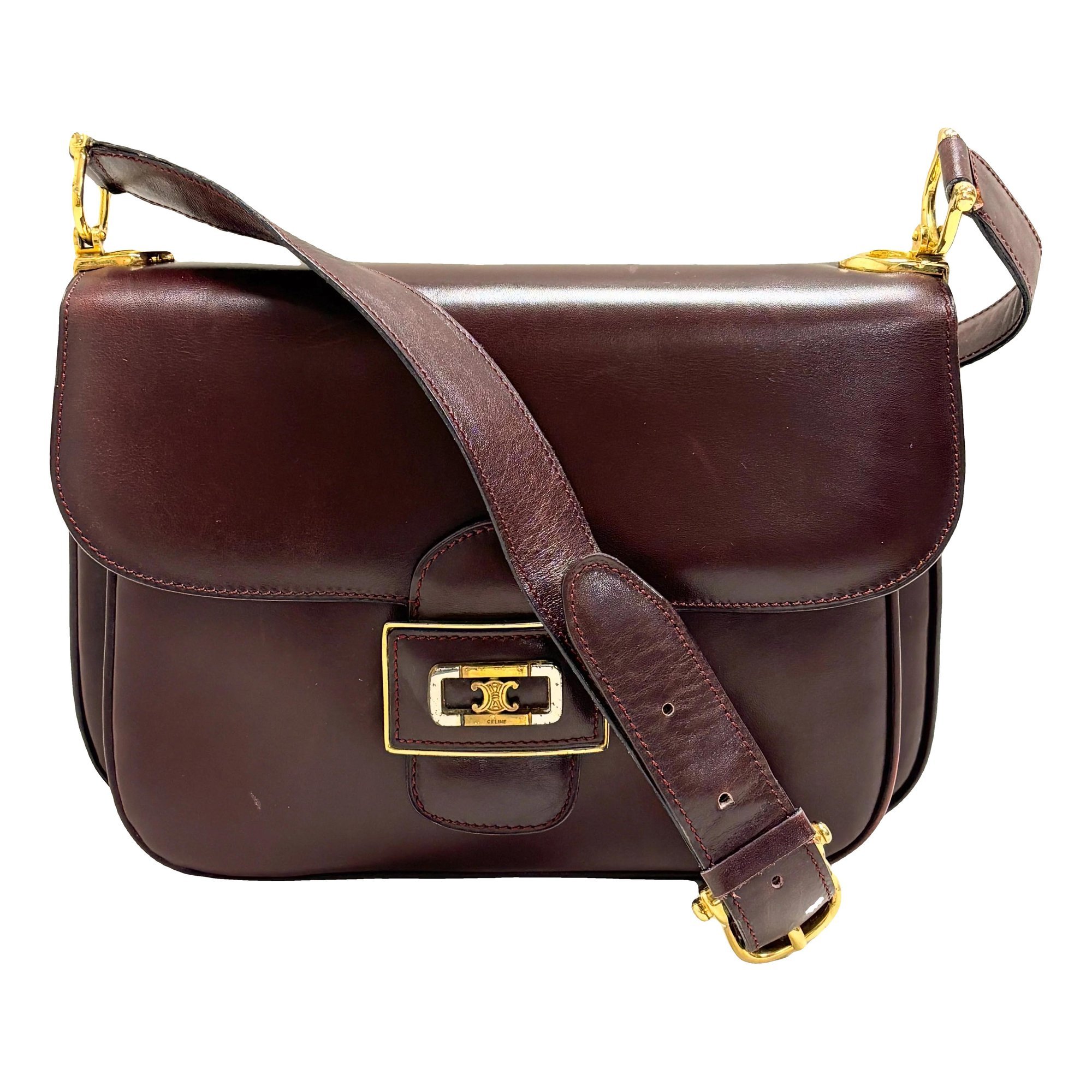 Triomphe leather handbag