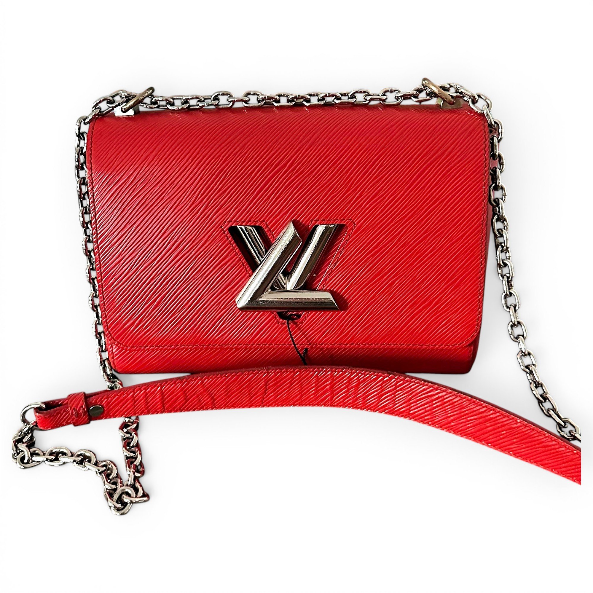 Twist leather handbag