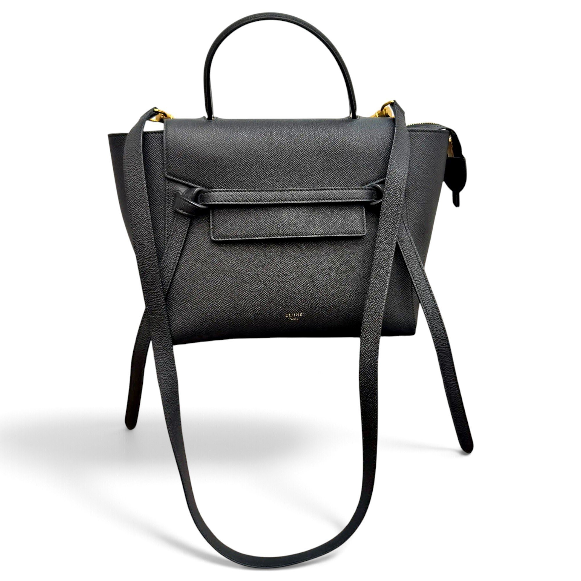 Belt leather handbag