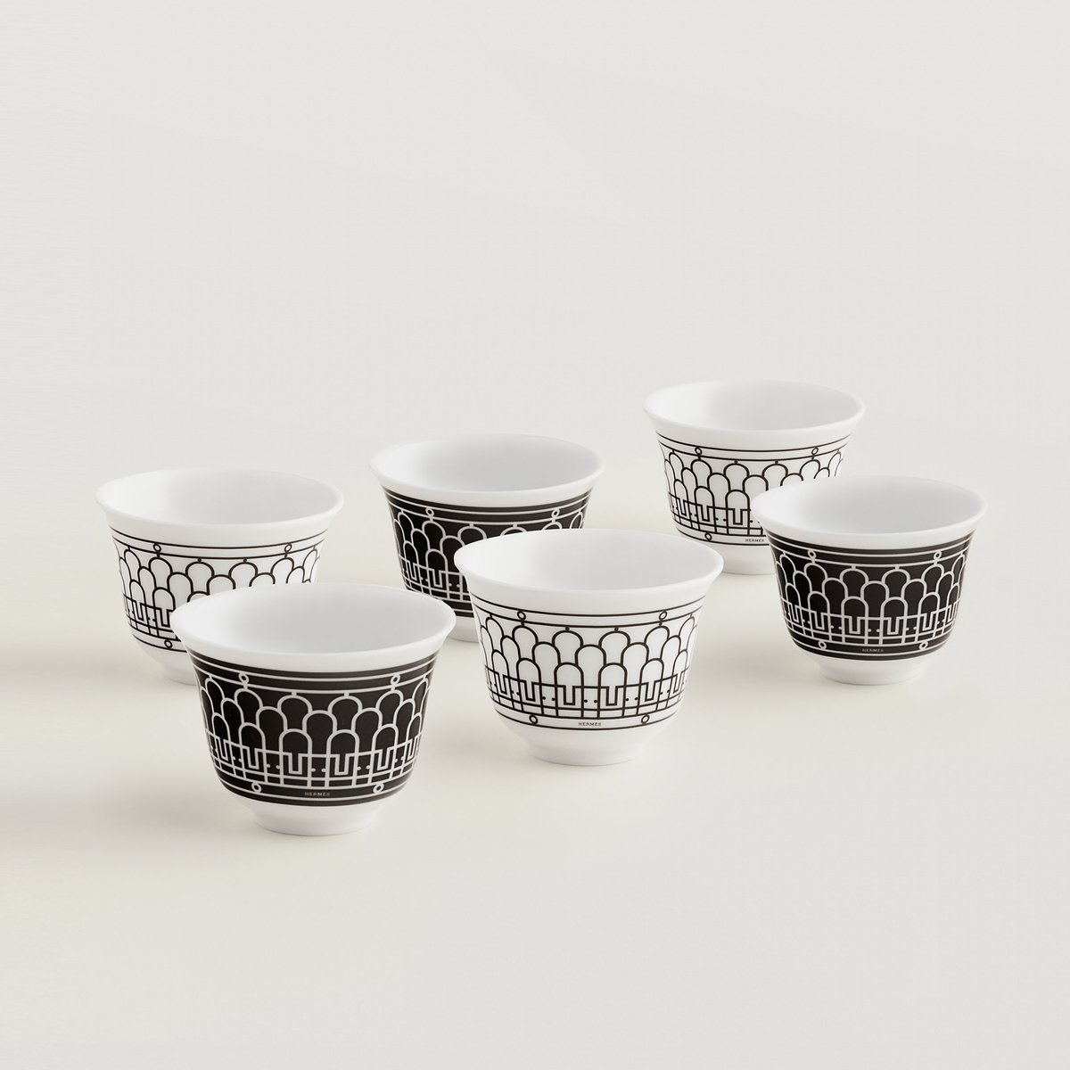 H Deco set of 6 cups, mini model (n° 1 and 2)