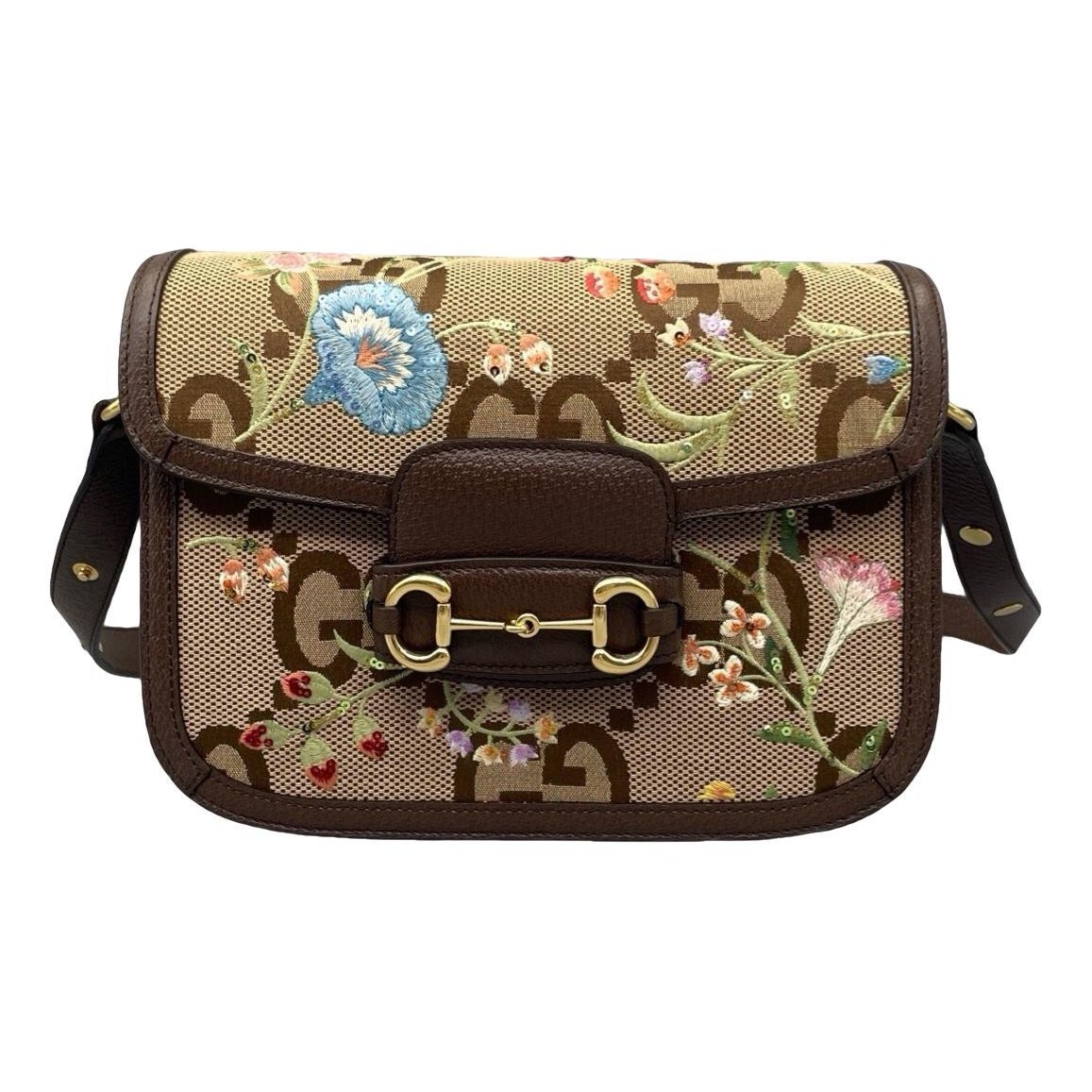 Horsebit 1955 Flap cloth handbag