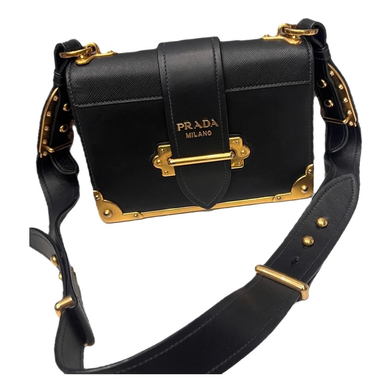 Cahier leather handbag