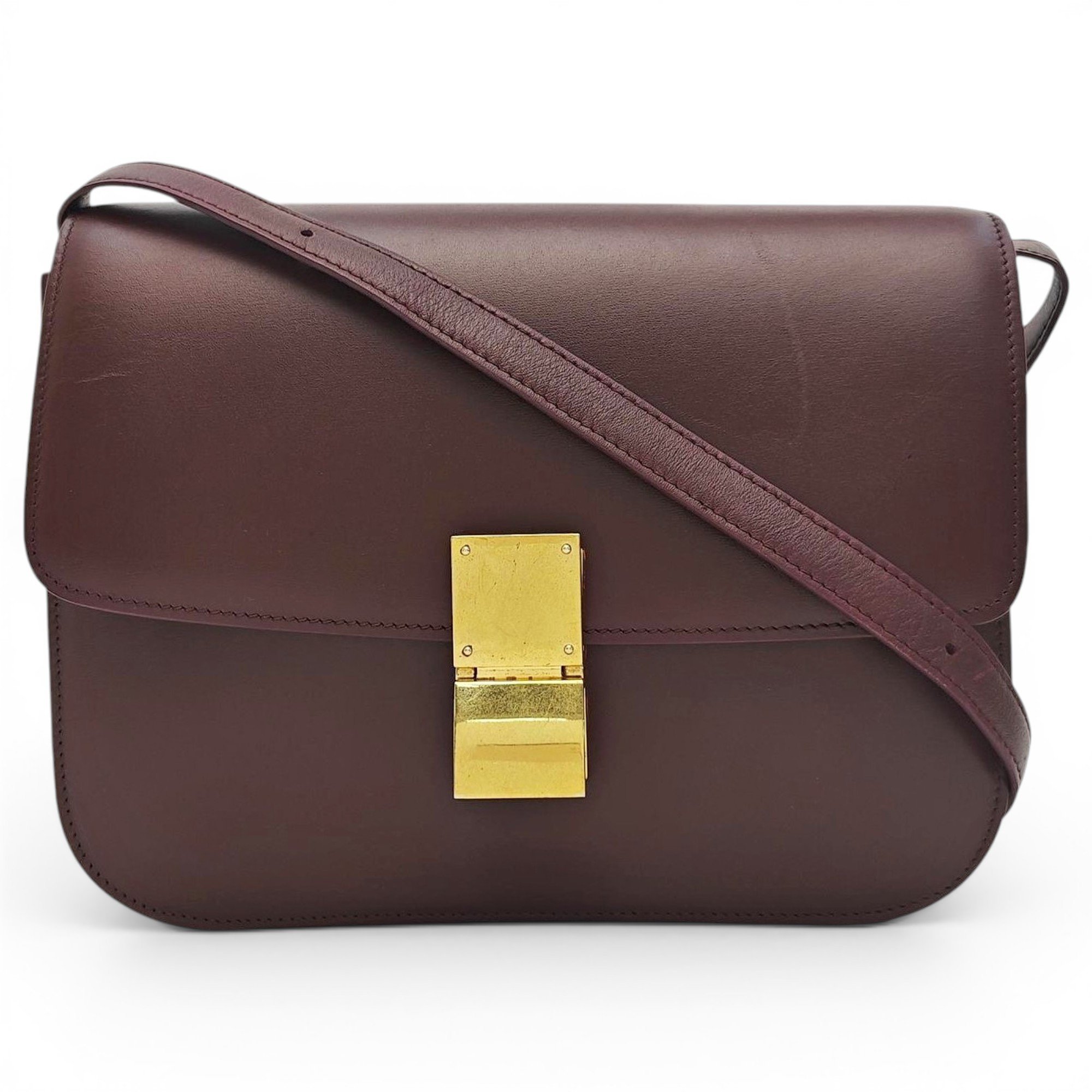Classic leather crossbody bag