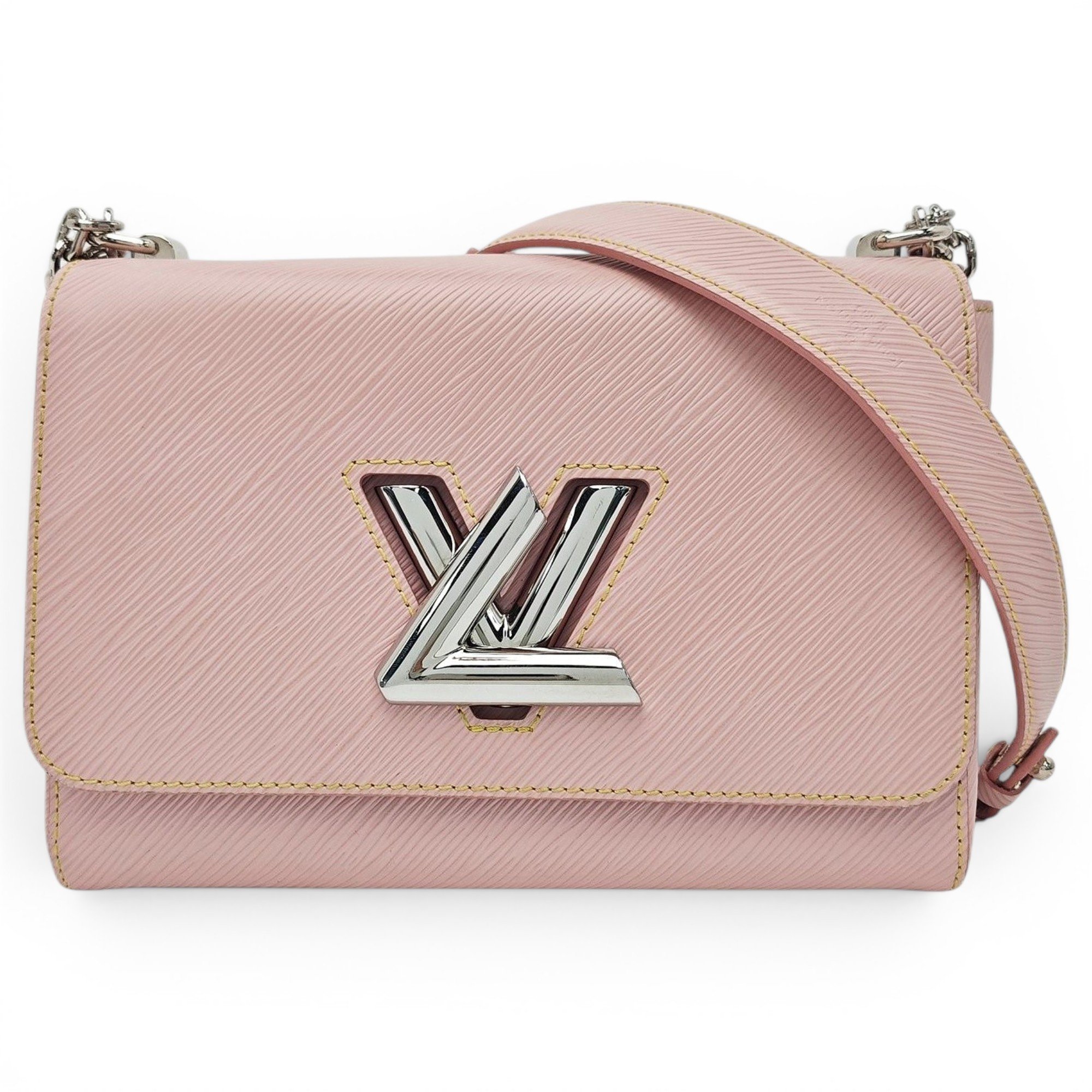 Twist leather handbag