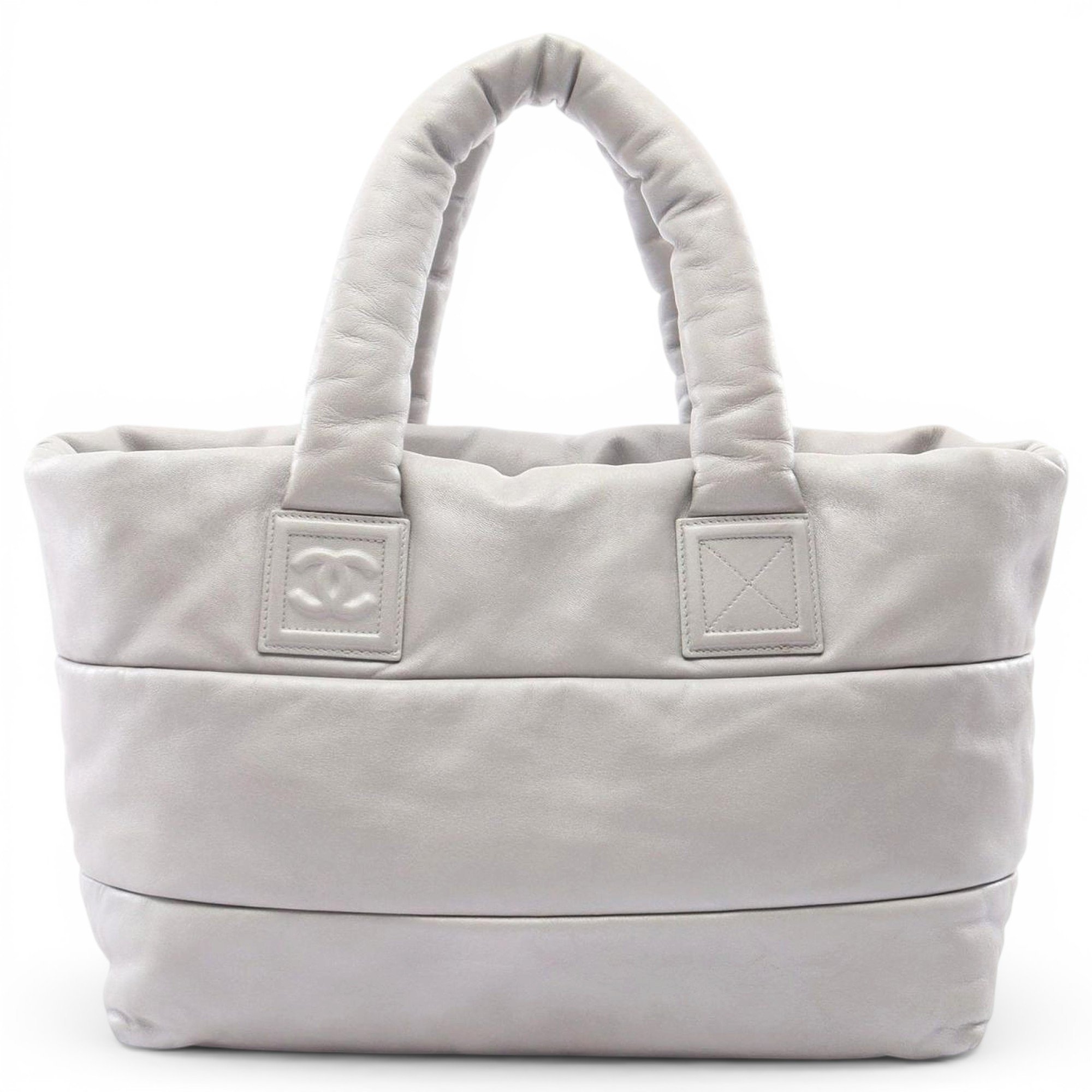 Cocoon leather tote