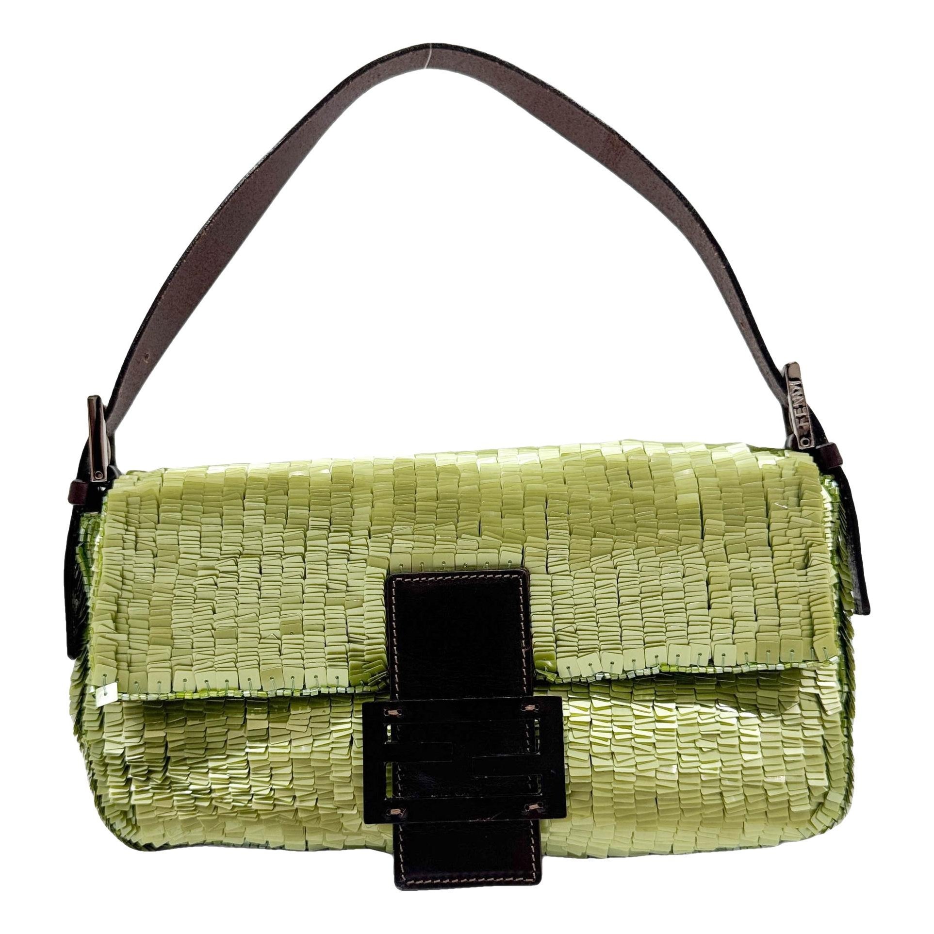 Baguette glitter handbag