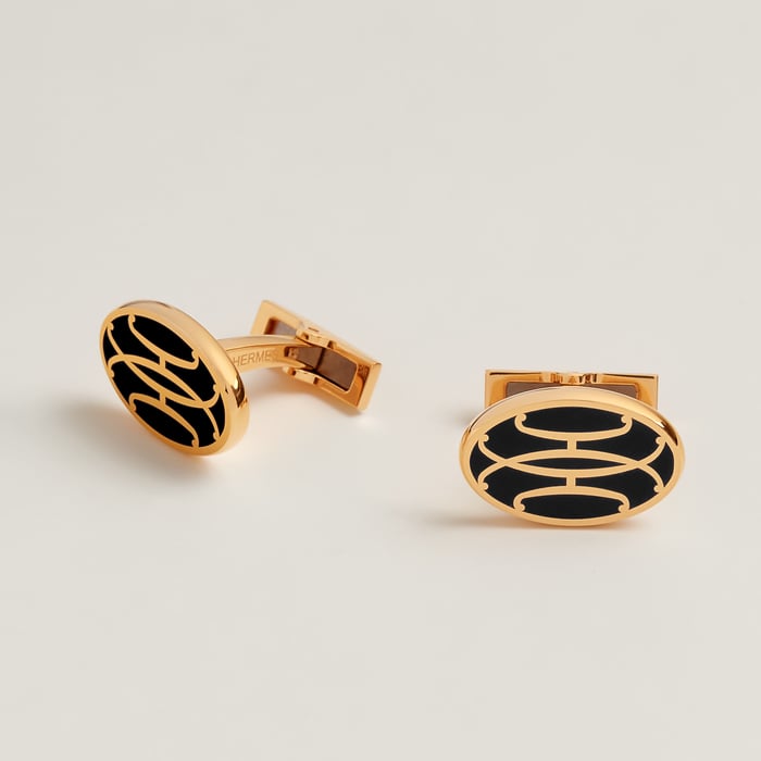 Noir H Lift Cufflinks