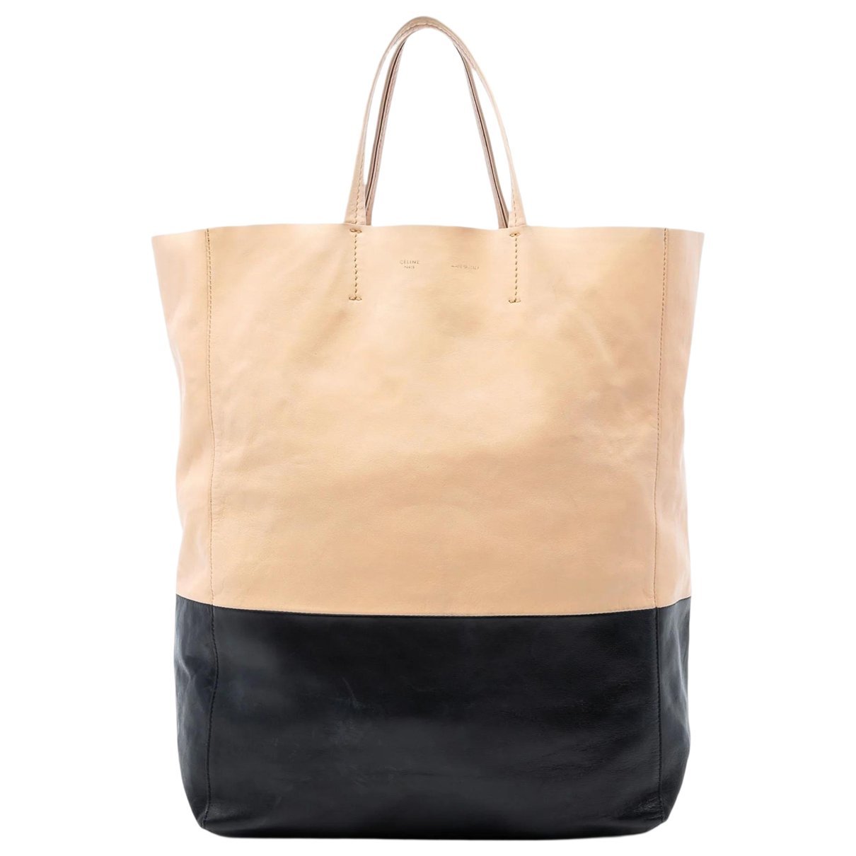 Cabas leather tote