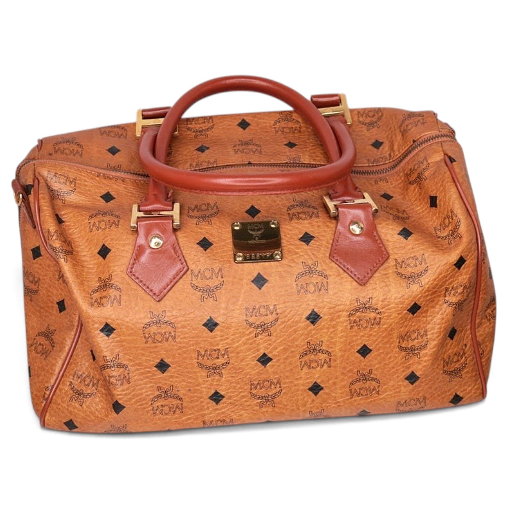 Boston leather bag