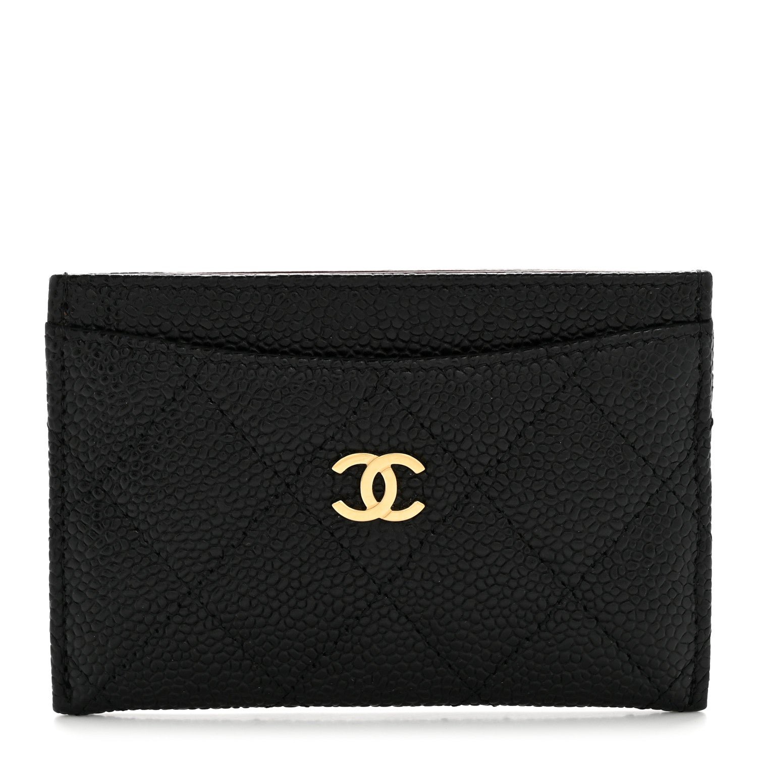 Chanel Caviar Quilted Card Holder Black